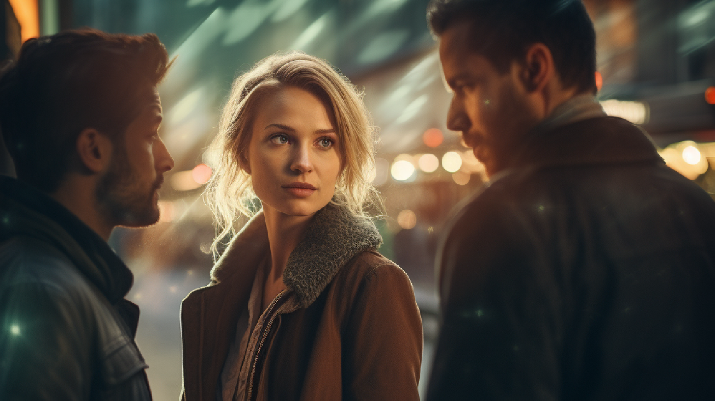 un trouple avec 2 hommes et 1 femme